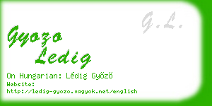 gyozo ledig business card