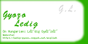 gyozo ledig business card